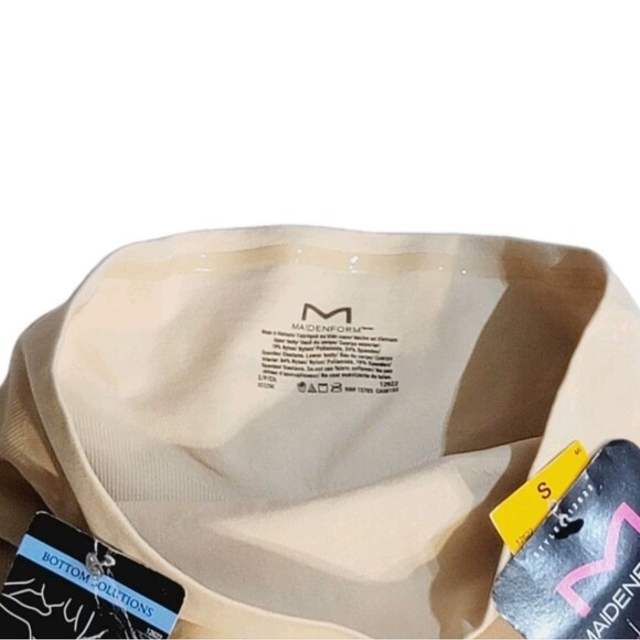 Maidenform Cool Comfort Firm Hi Waist Thigh Slimmer Shapewear 12622 Beige NWT - Picture 7 of 16